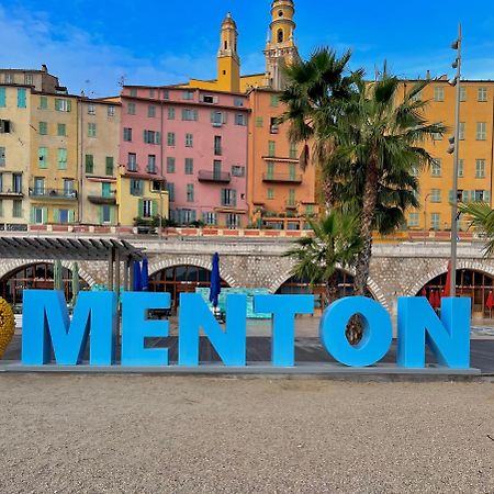 Magnifique Duplex Vue Mer Menton Exteriör bild