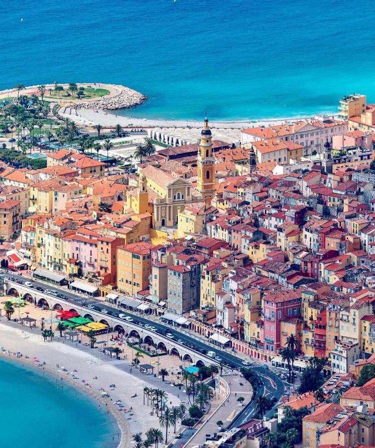 Magnifique Duplex Vue Mer Menton Exteriör bild