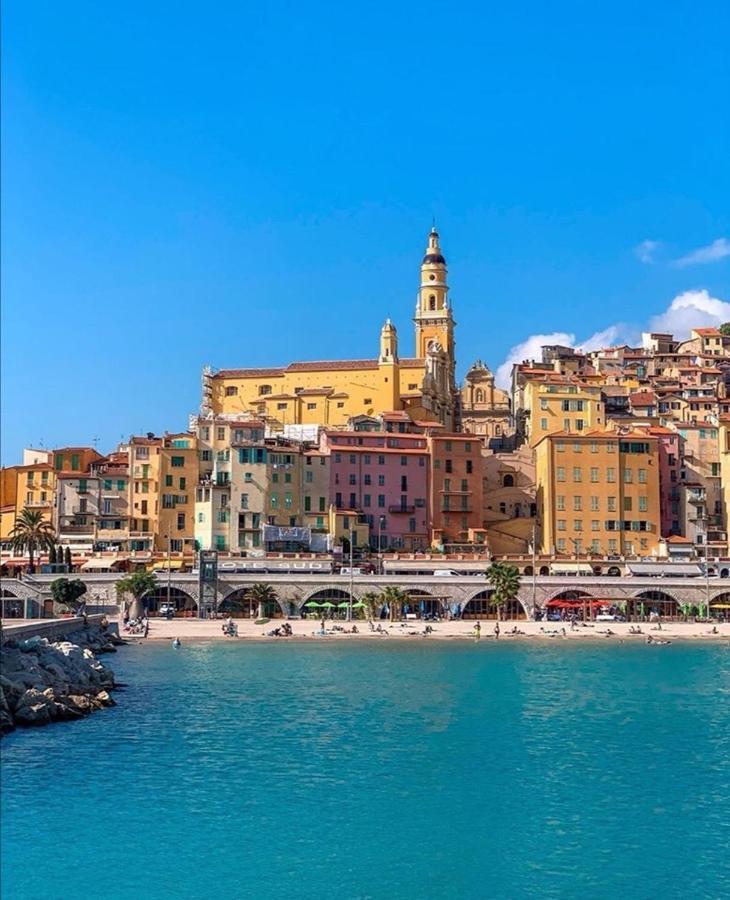 Magnifique Duplex Vue Mer Menton Exteriör bild